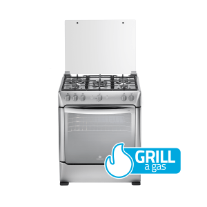 COCINA A GAS TURÍN ZAFIRO 5 QUEMADORES CROMA 30"