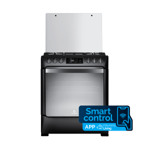 COCINA A GAS SMART NIZA ZAFIRO 5 QUEMADORES NEGRA 30"